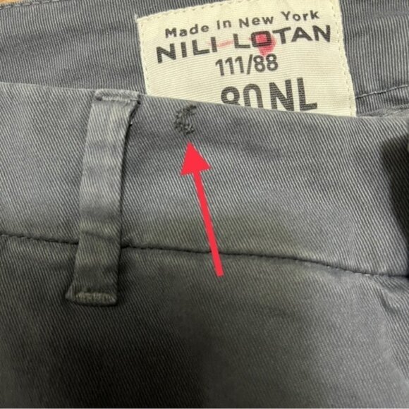 Nili Lotan Tel Aviv Pants Anthracite Cropped Casual Work Women Size 4 - Picture 10 of 11